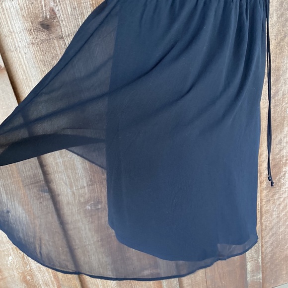 Maurices Black Ruffle Strap V-neck Mini Dress - Picture 5 of 8